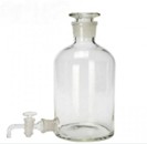 Rezervor stocare apa distilata sticla 5 litri sticla borosilicat 3.3 cu tub lateral
