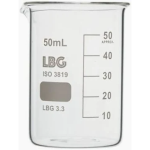 Pahar Berzelius sticla forma inalta 50 ml ,sticla termorezistenta