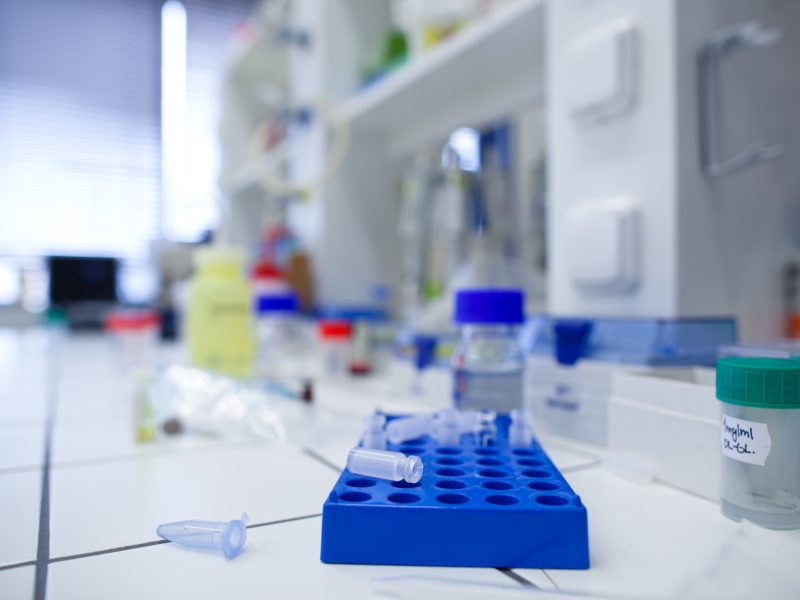 chemistry lab (shallow DOF)